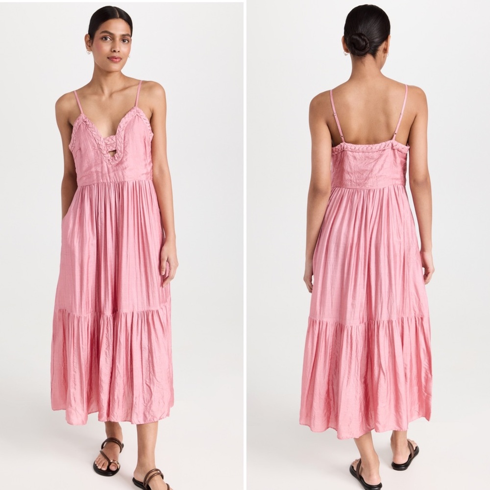 NWT Sea Roberta silk midi dress
